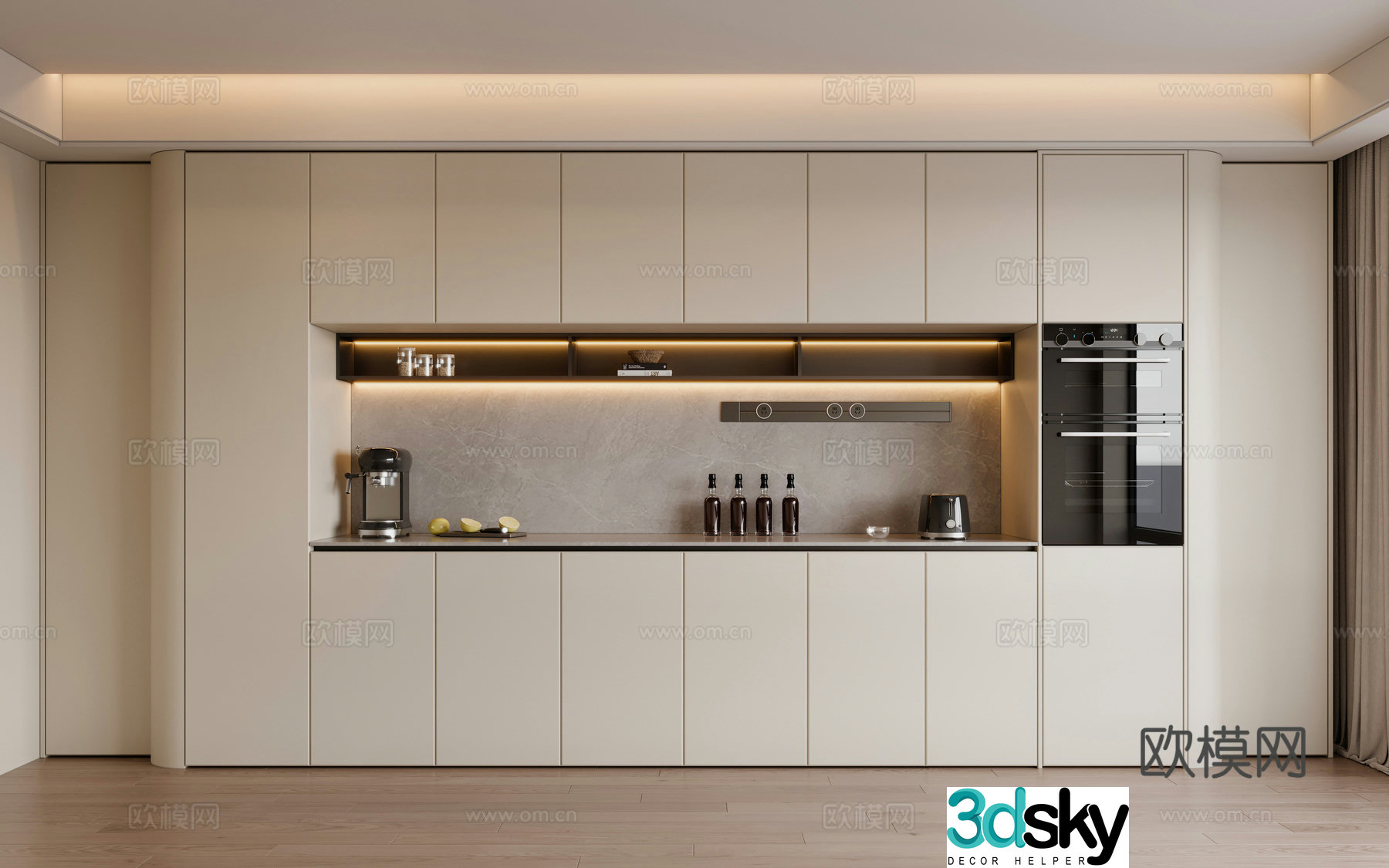 Modern sideboard 3D model