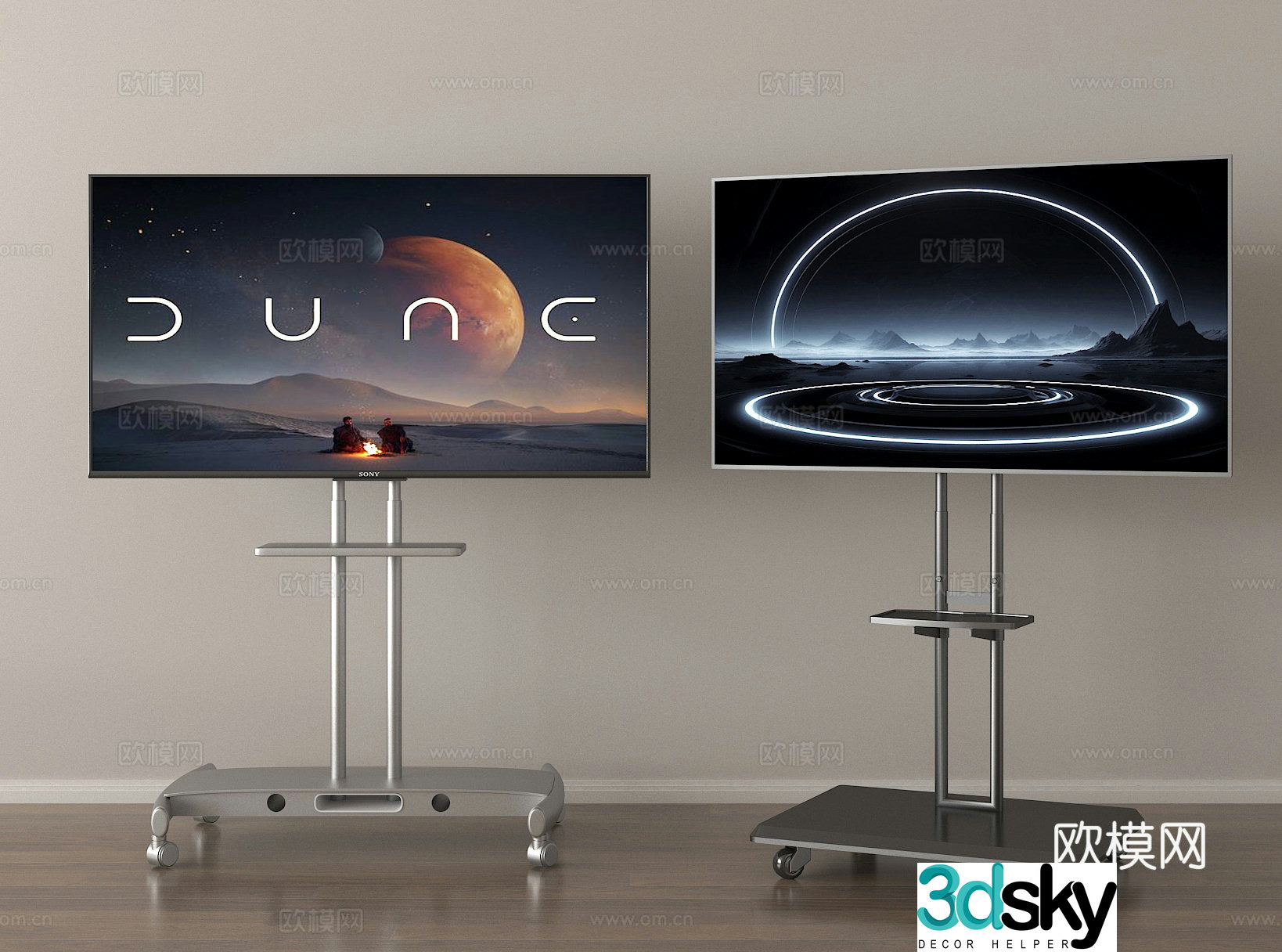 TV Mobile TV Stand TV 3D Model