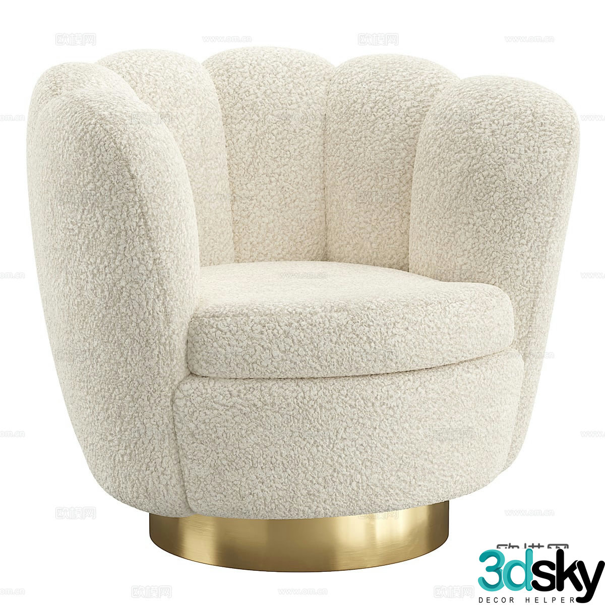 Modern Italian light luxury Mirage Eichholtz casual sofa 3D model