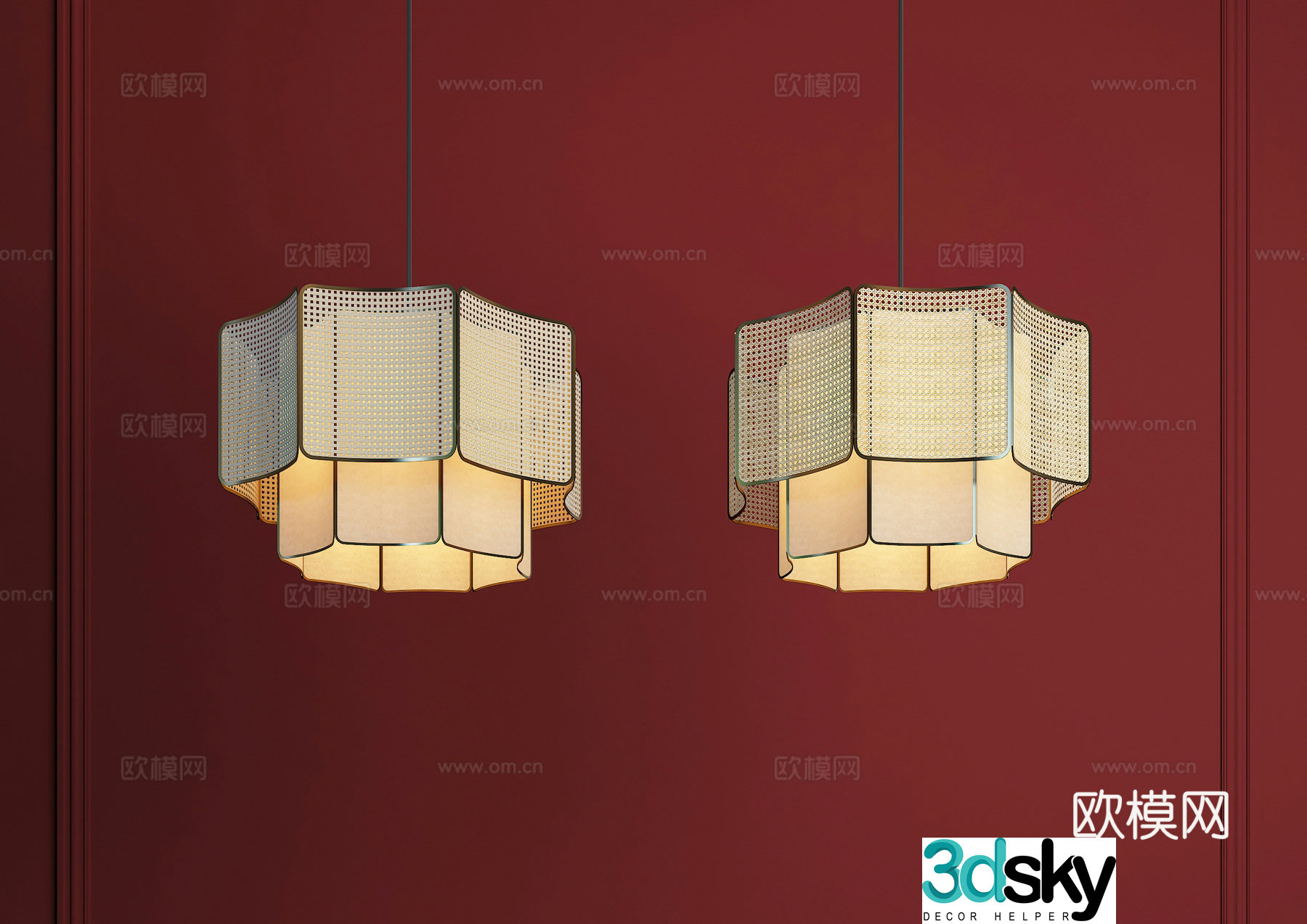 Wasabi Chandelier New Chinese Chandelier Wild Chandelier Zen Chandelier Catering Chandelier Restaurant Chandelier 3D Model