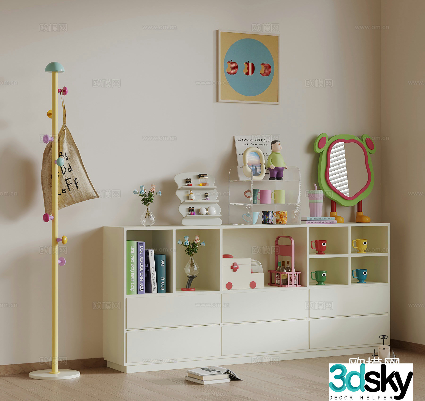 Dopamine cabinet Dopamine clothes hanger 3D model