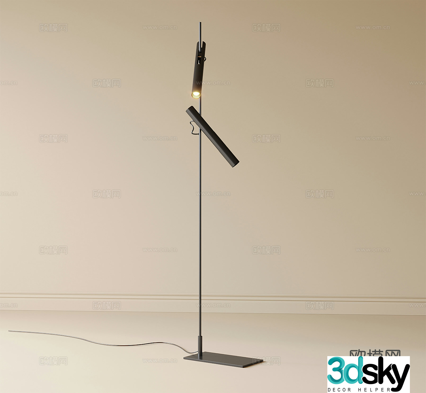 Modern floor lamp 3d model