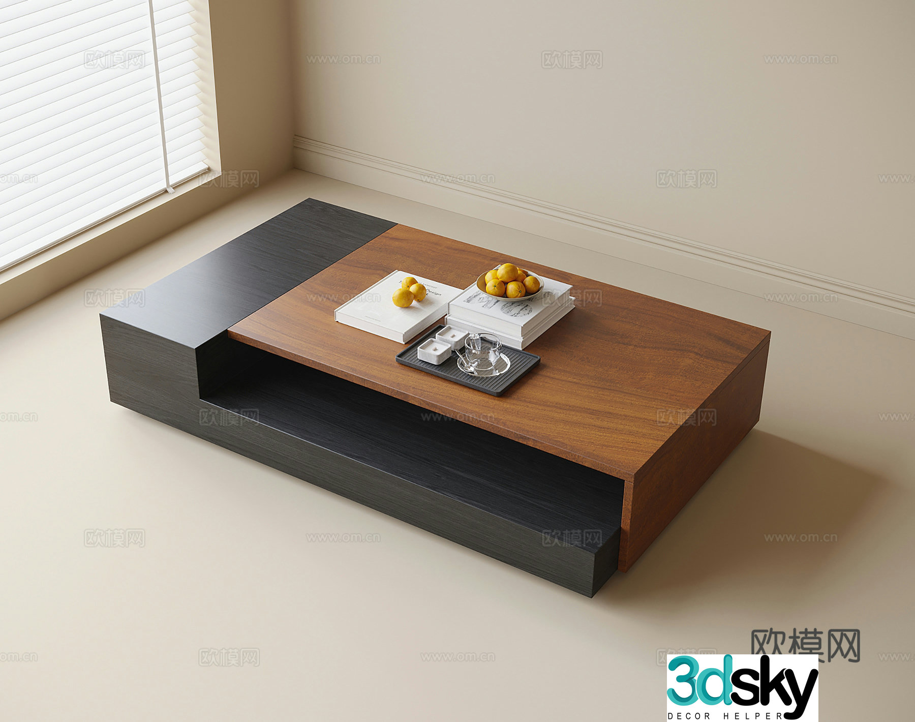 Modern coffee table 3d model