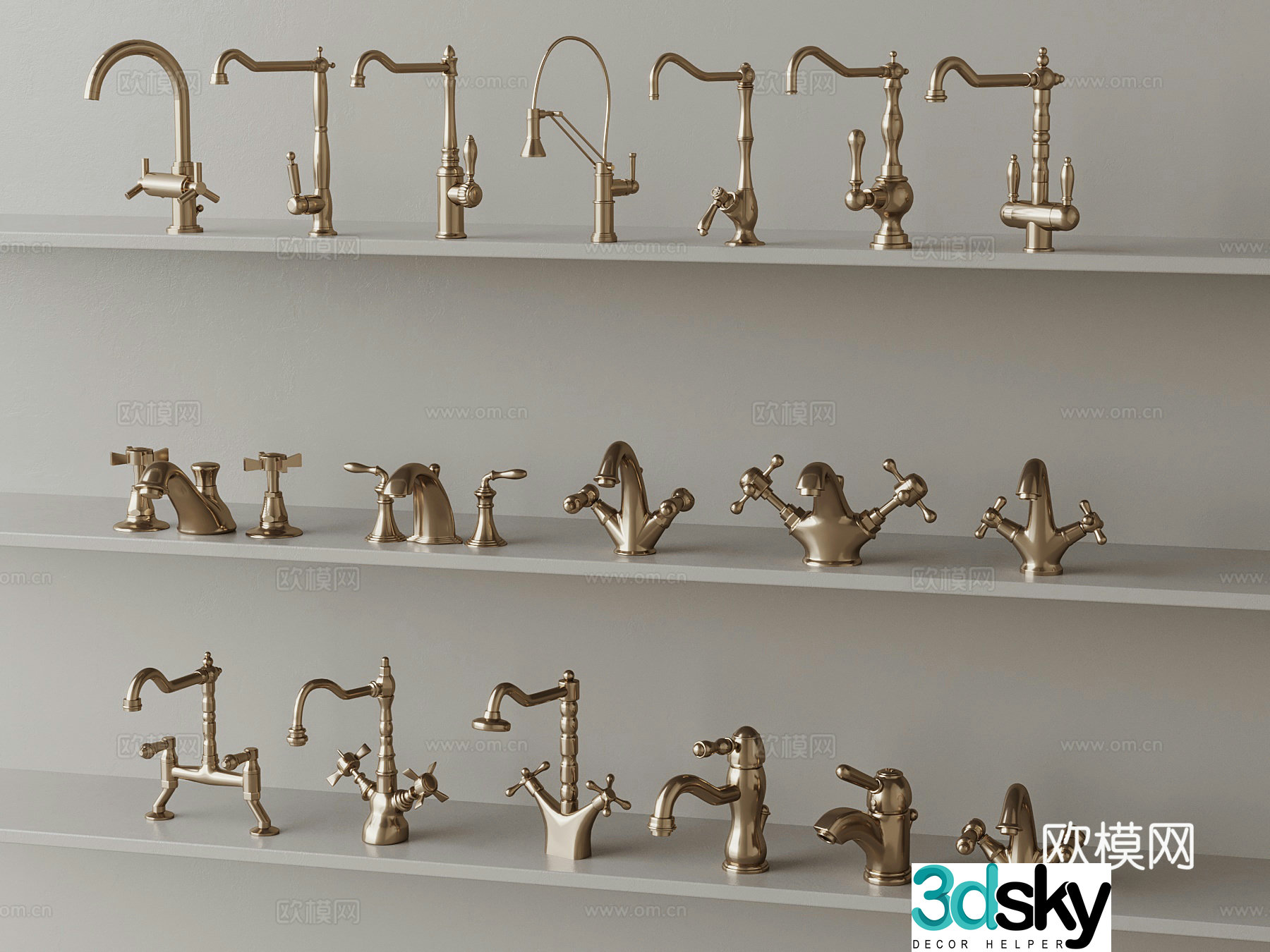 European faucet 3D model