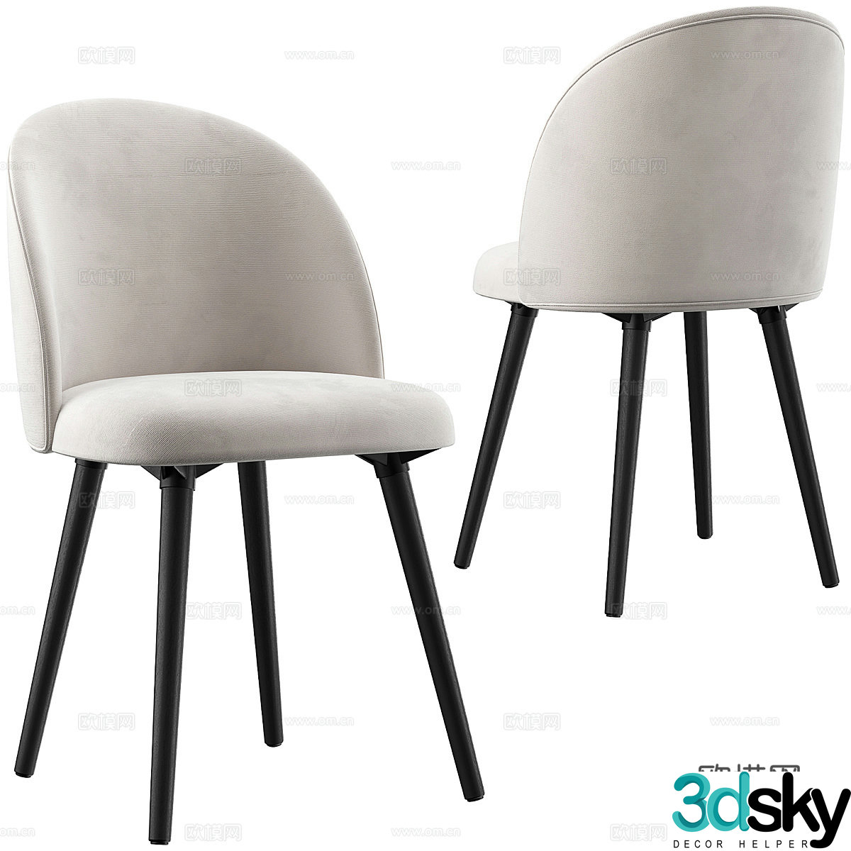 Single chair 3d model
