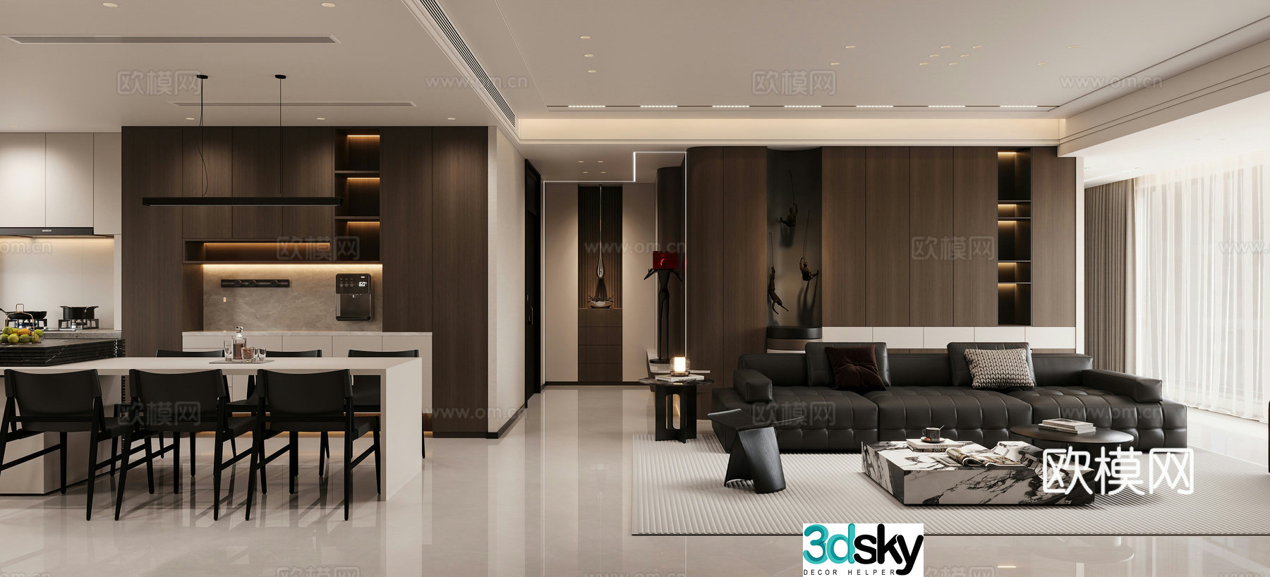 Italian restaurant 3D model
