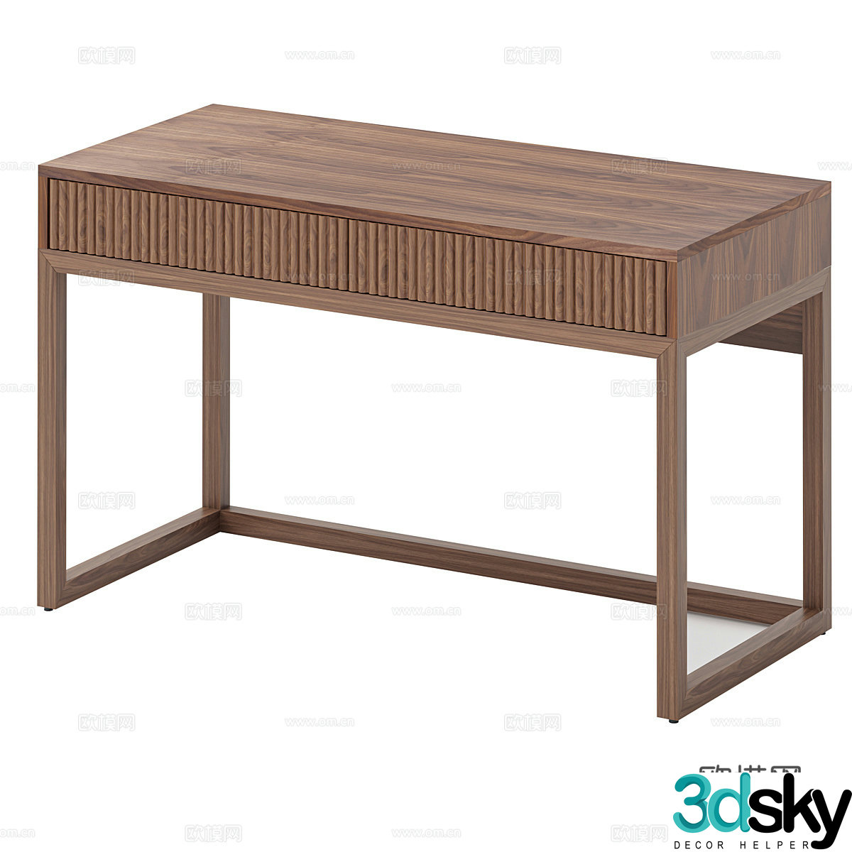 Nordic simple desk desk simple desk desk 3d model