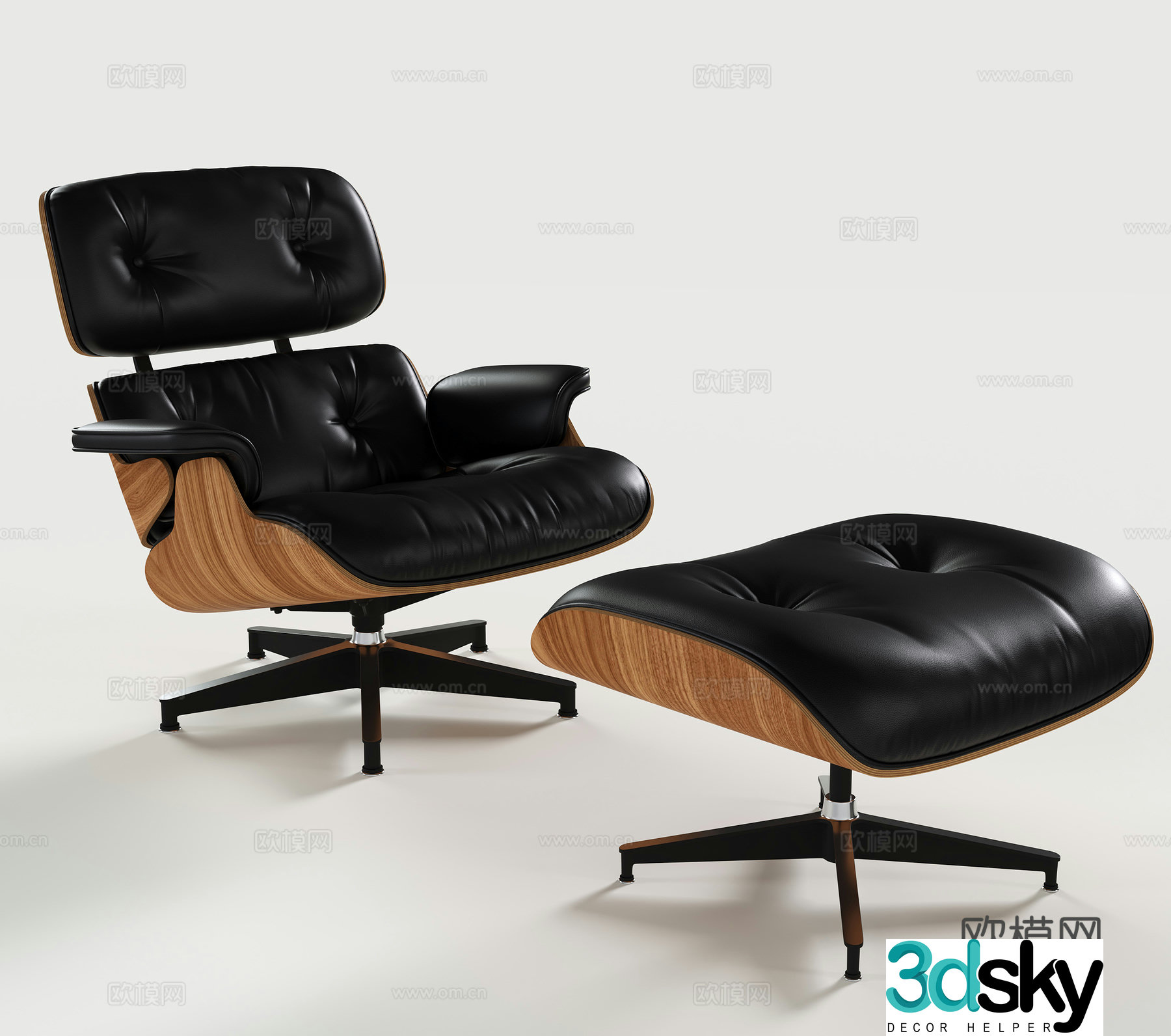 Modern lounge chair 3d model