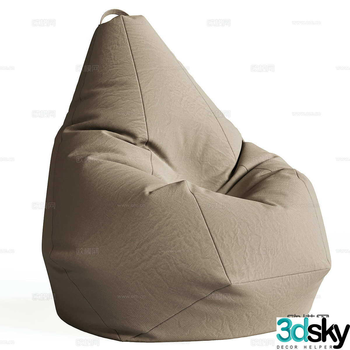 Modern bag chair 3d model