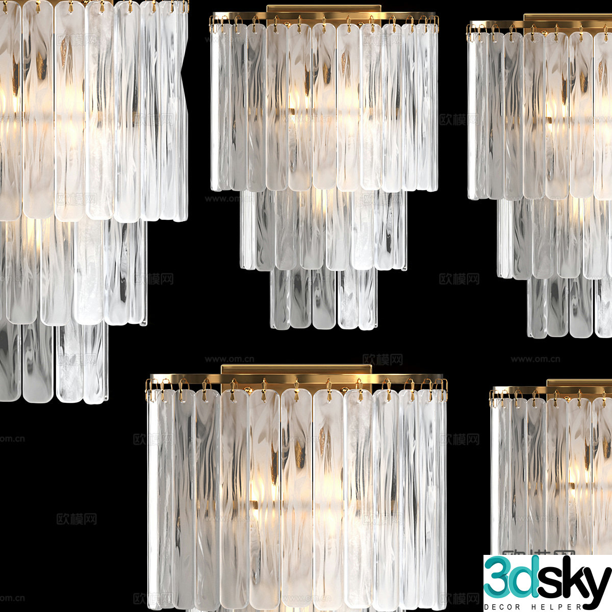 Modern simple and light luxury wall lamp Wall lamp Simple and light luxury wall lamp Decorative wall lamp Lamp 3D model