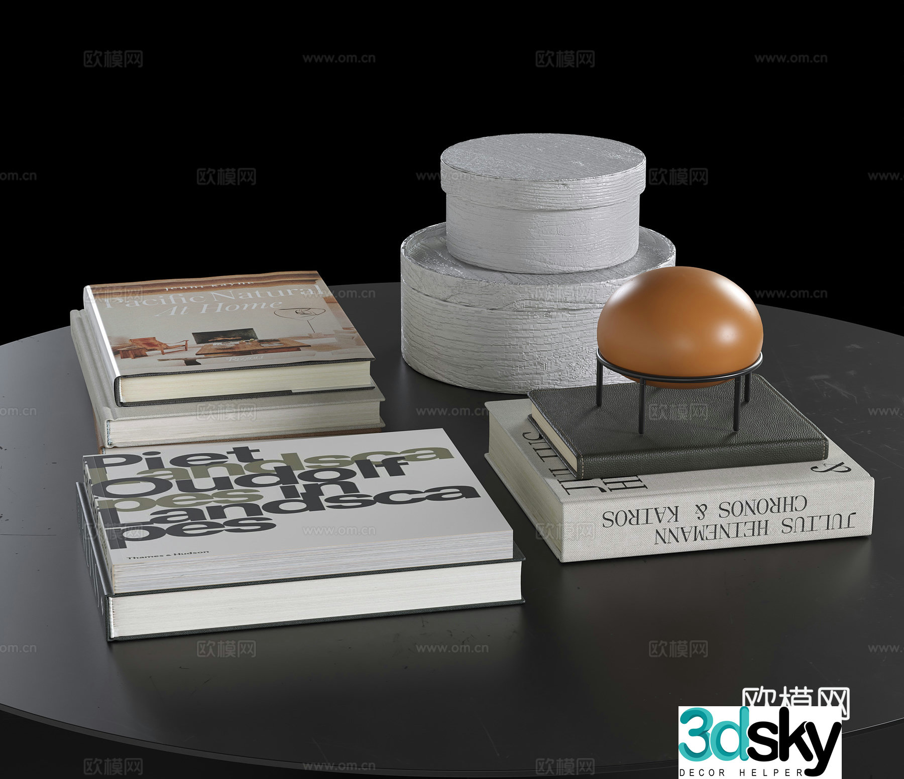 Modern jewelry ornaments 3d model