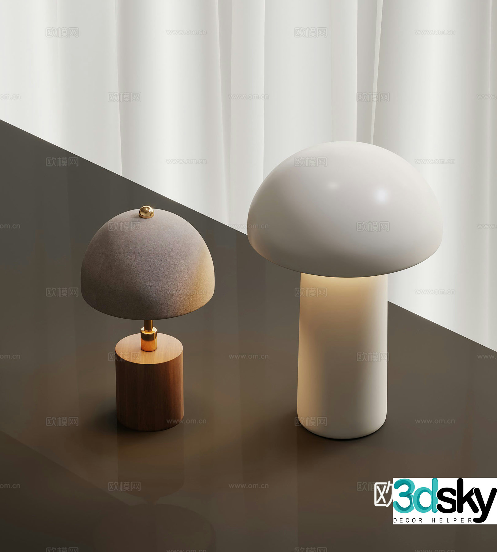 Modern Wasabi Decorative Light Bedside Light 3D Model