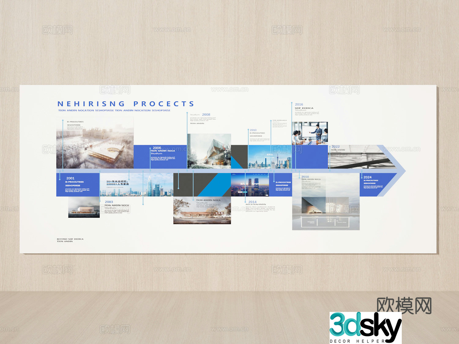 Cultural wall 3d model