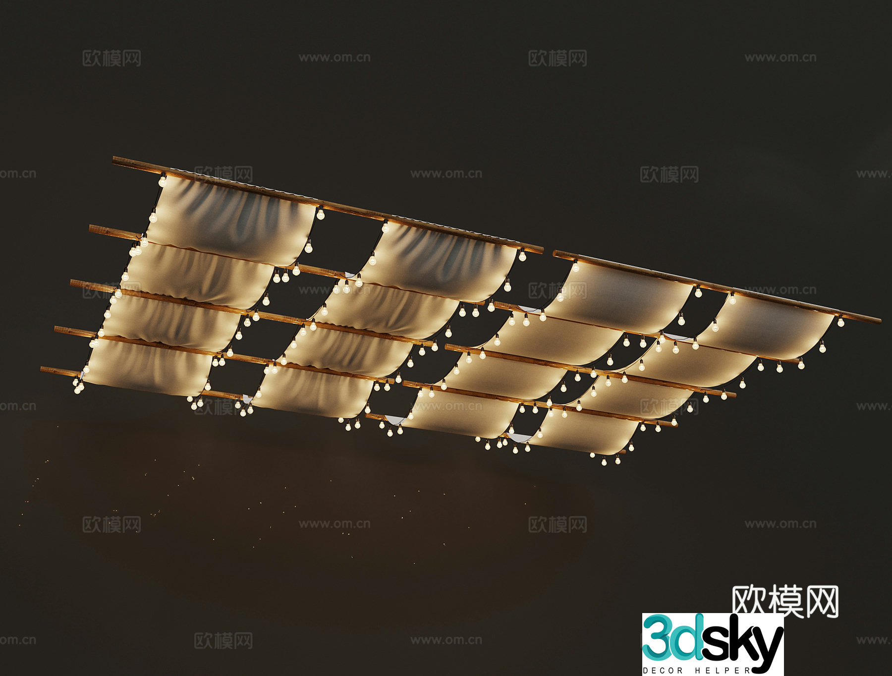 Modern ceiling 3d model