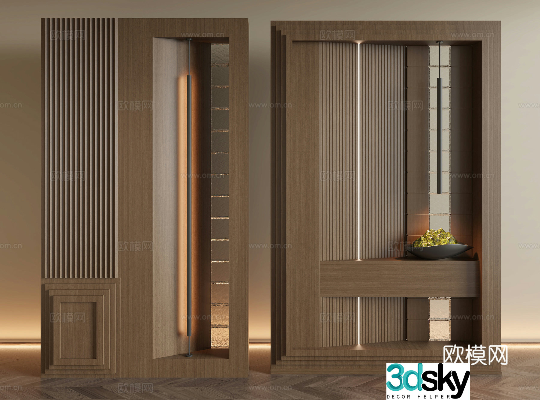 Wasabi Wind Entrance Partition 3D Model