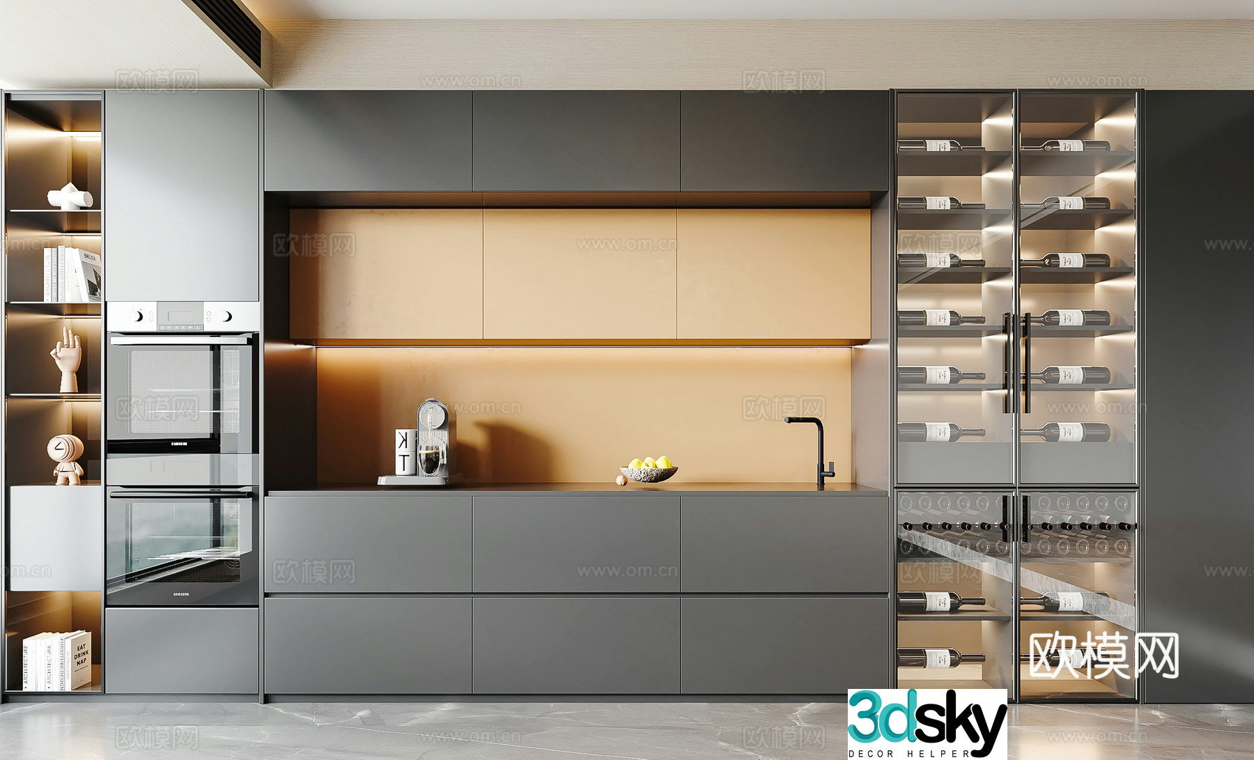 Modern sideboard 3D model