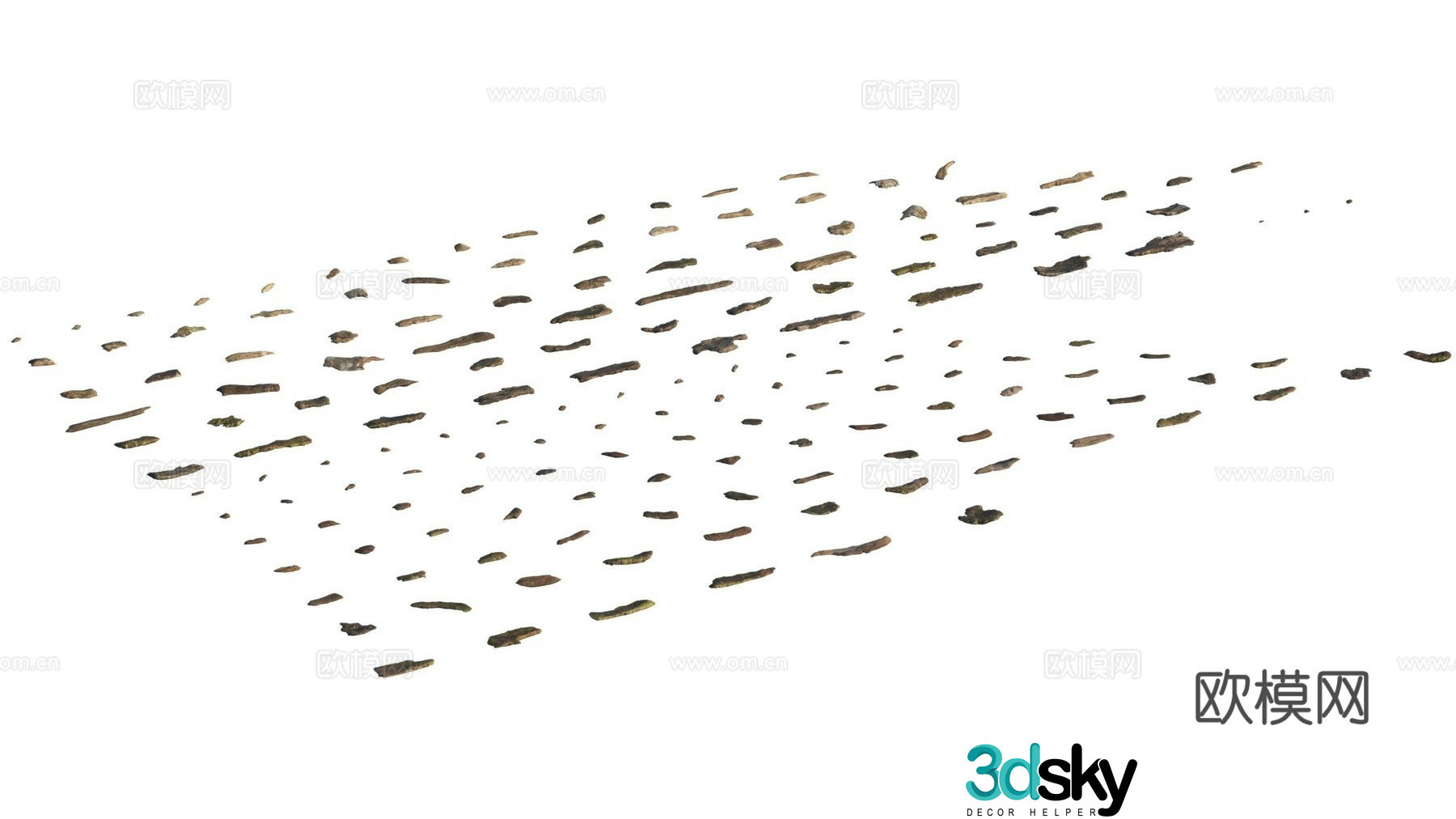 3d model of tree bark
