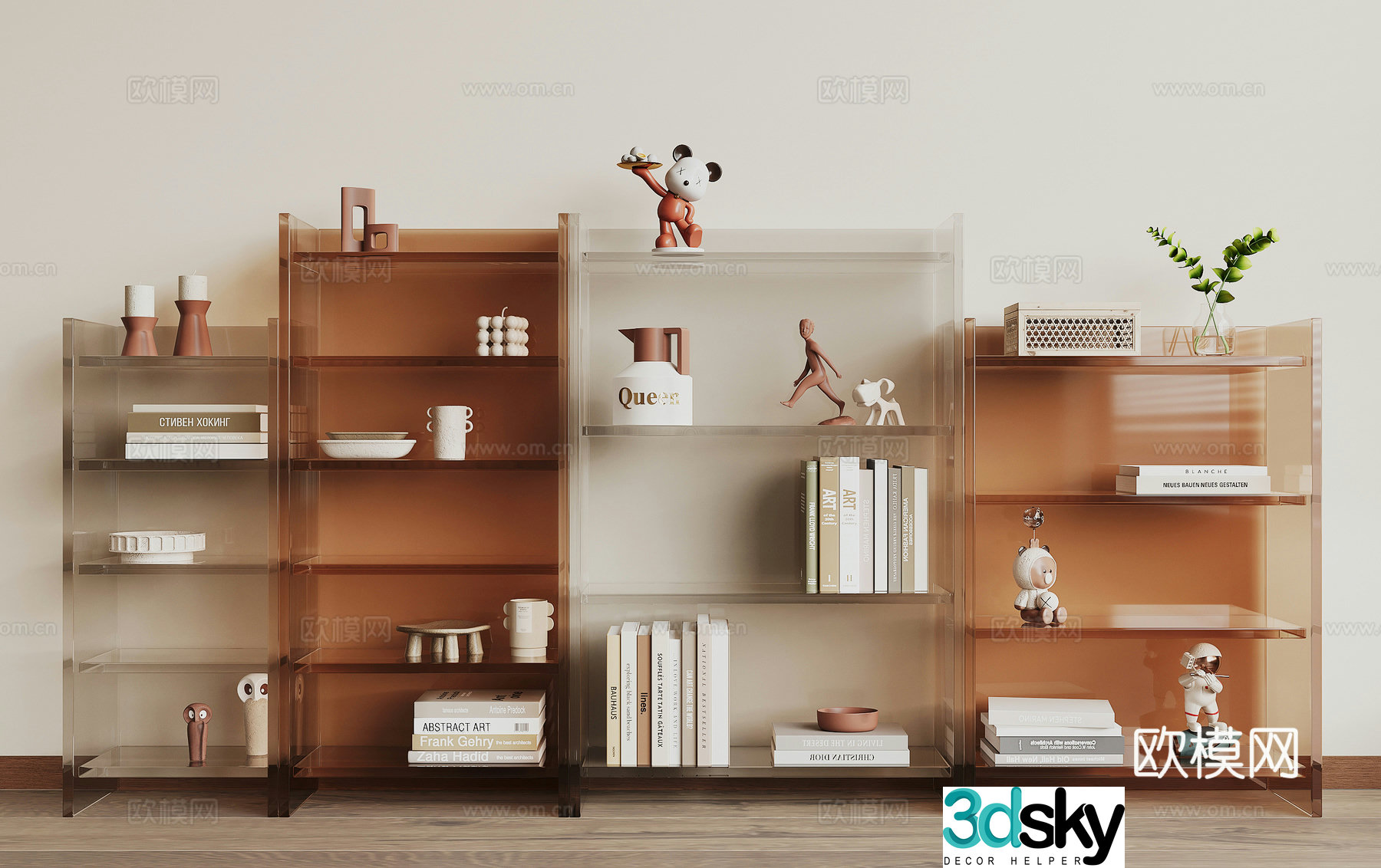 Modern shelf 3D model