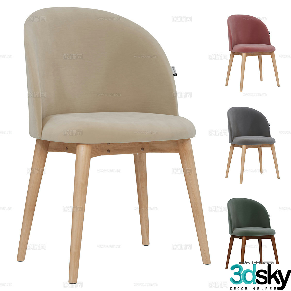 Single chair 3d model