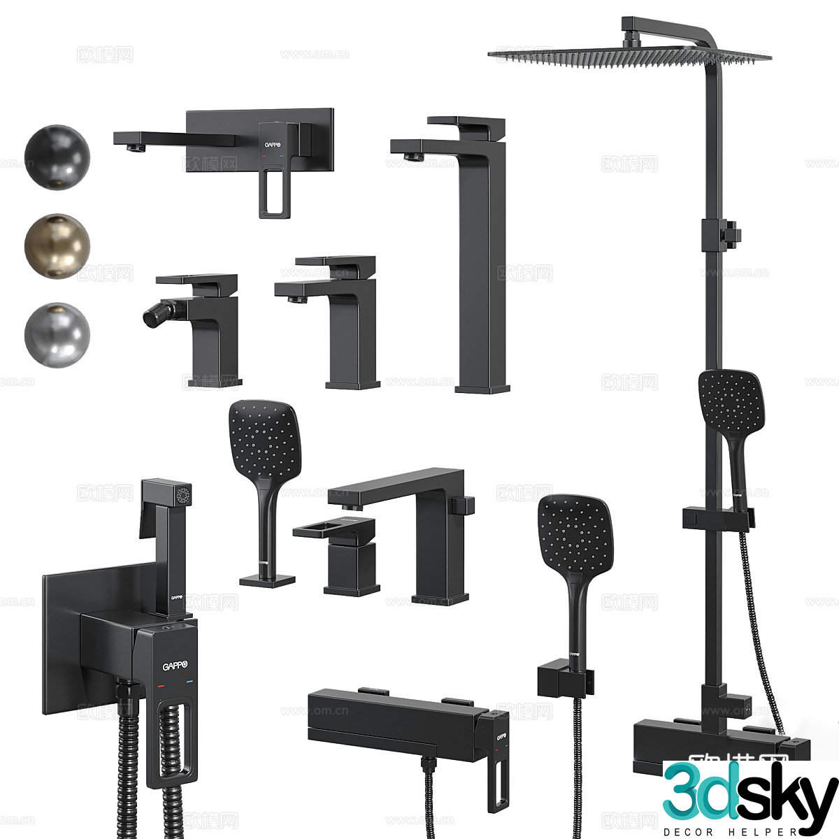 Shower shower 3d model