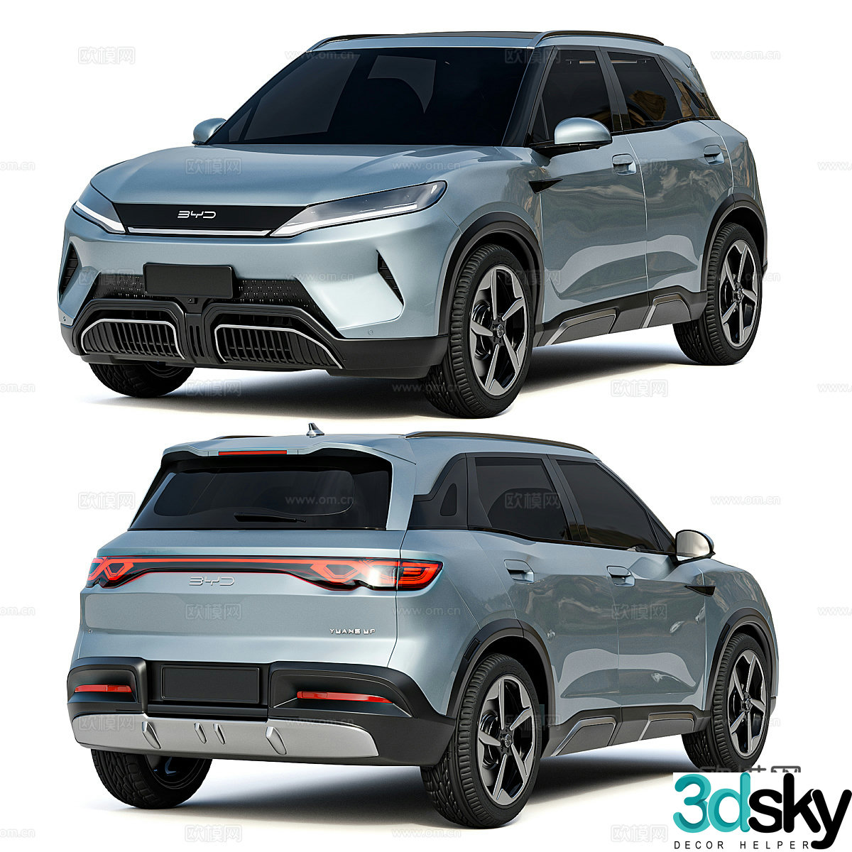 BYD Yuan electric car 3D model
