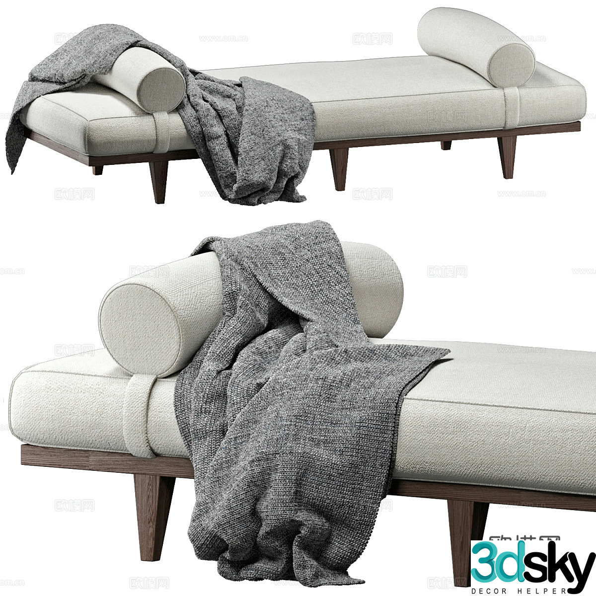 New Chinese EDALE cazarina sofa stool 3D model