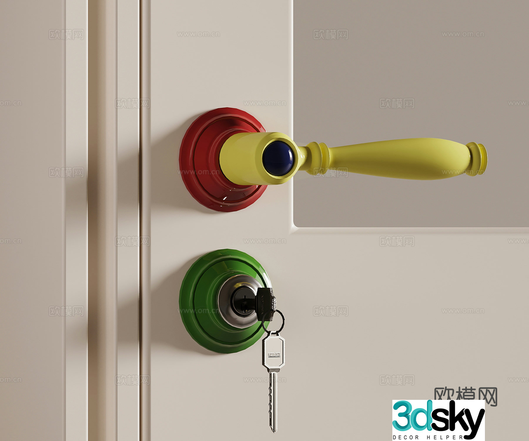 Dopamine door lock children’s door lock 3D model