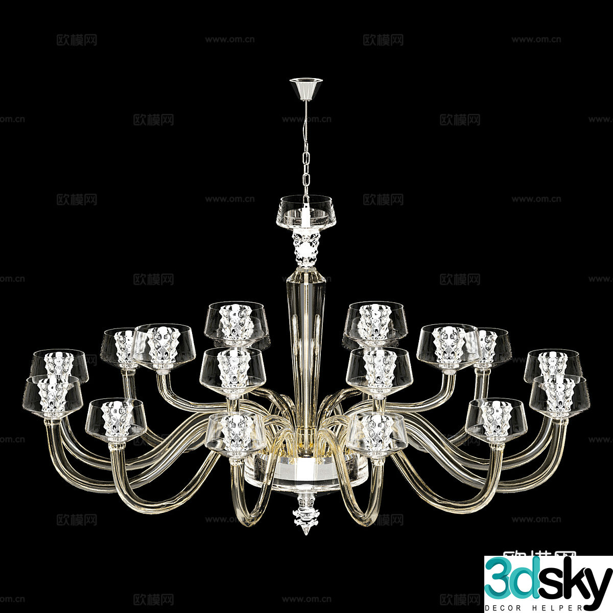 Modern simple chandeliers chandeliers simple chandeliers restaurant chandeliers light luxury chandeliers lamps 3d model
