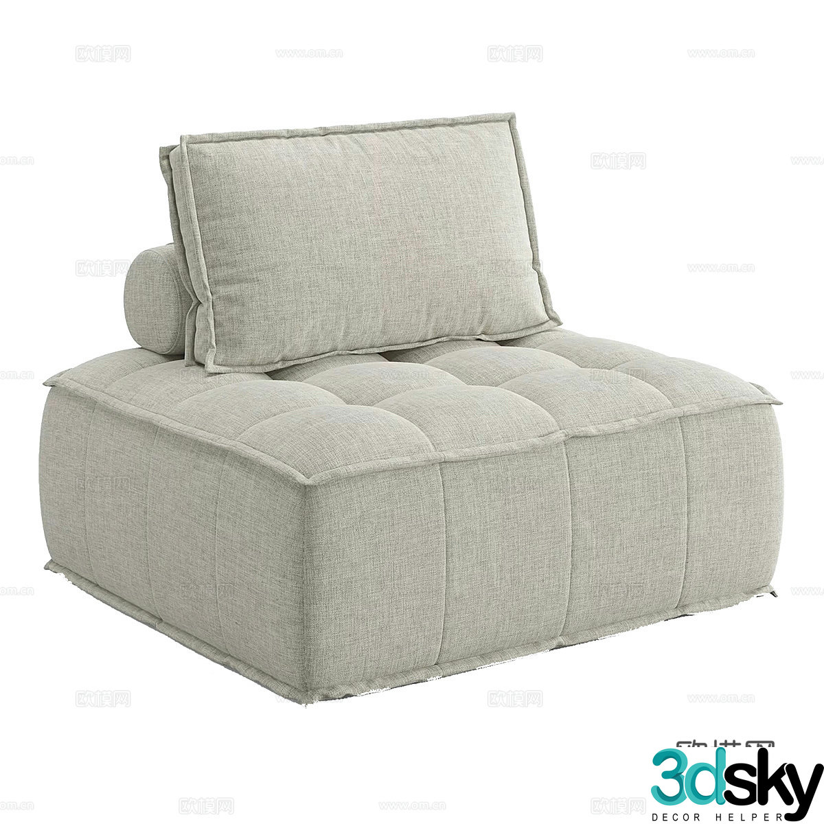 Modern Italian AMSTER casual sofa 3d model