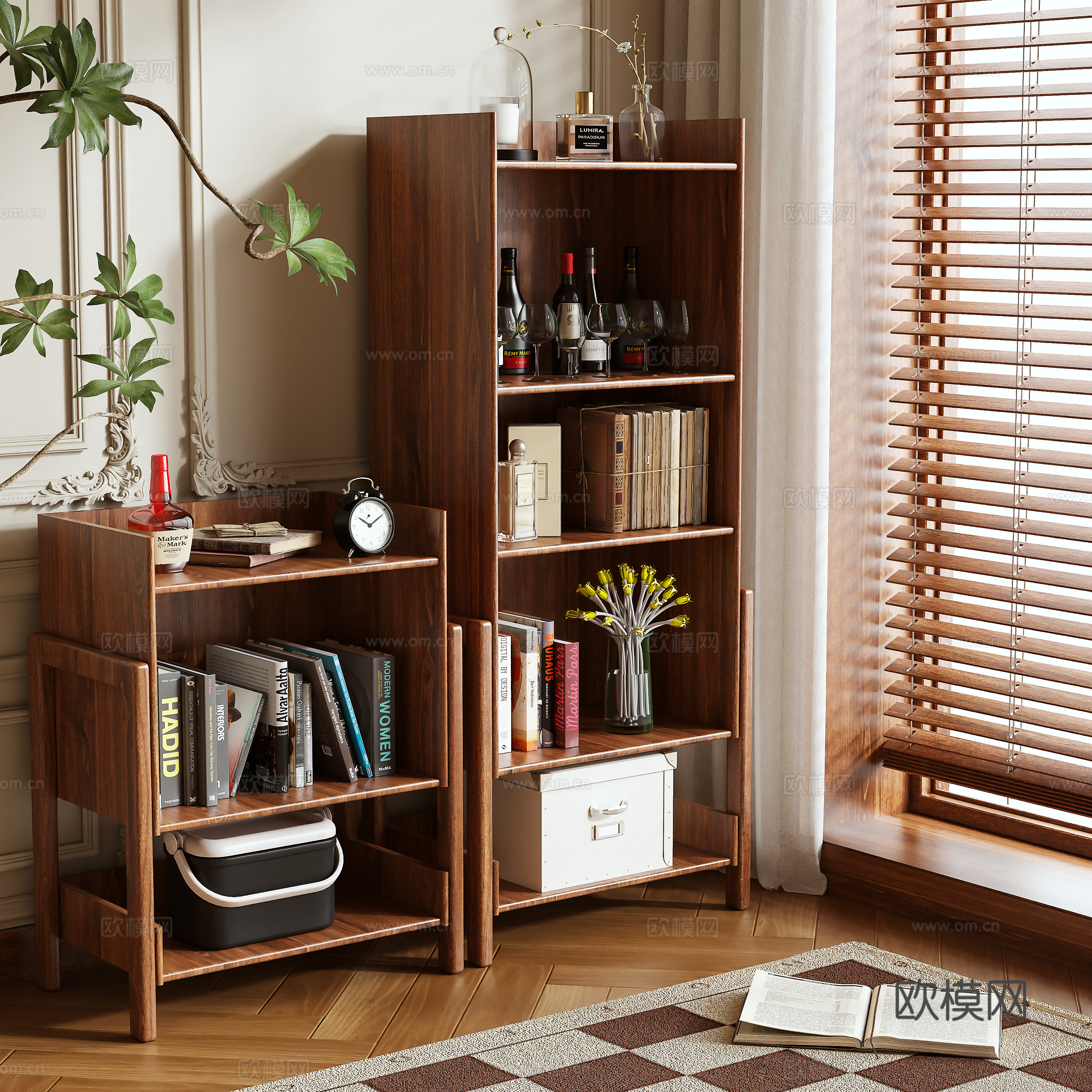Bookshelf 3D model