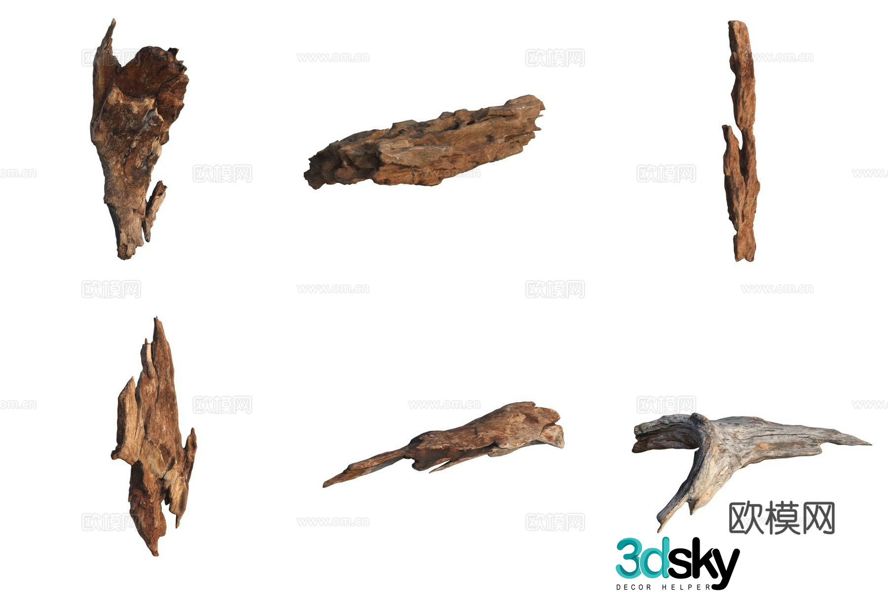 Bark wood wood 3d model