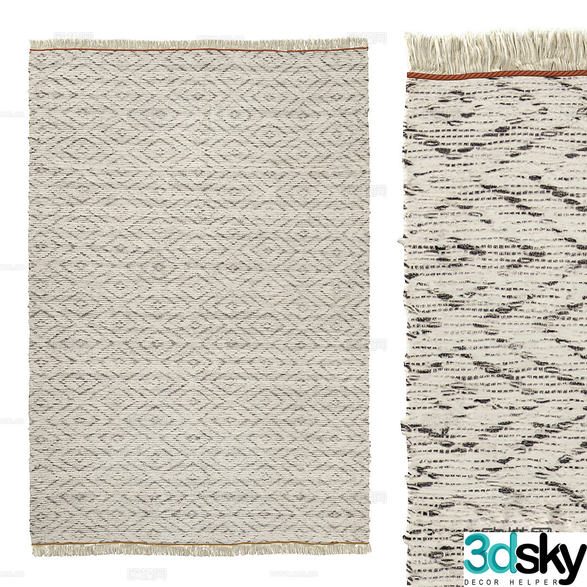 Square carpet 3d model