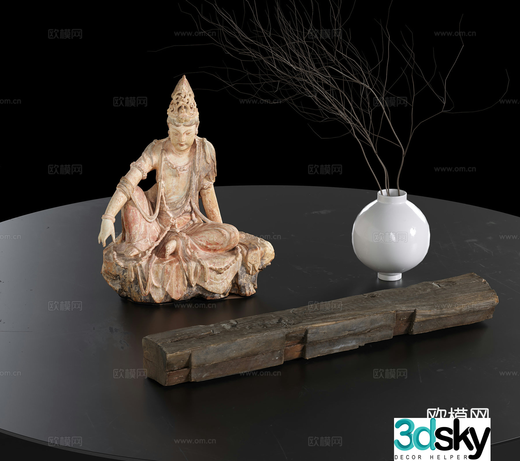 Modern jewelry ornaments 3d model