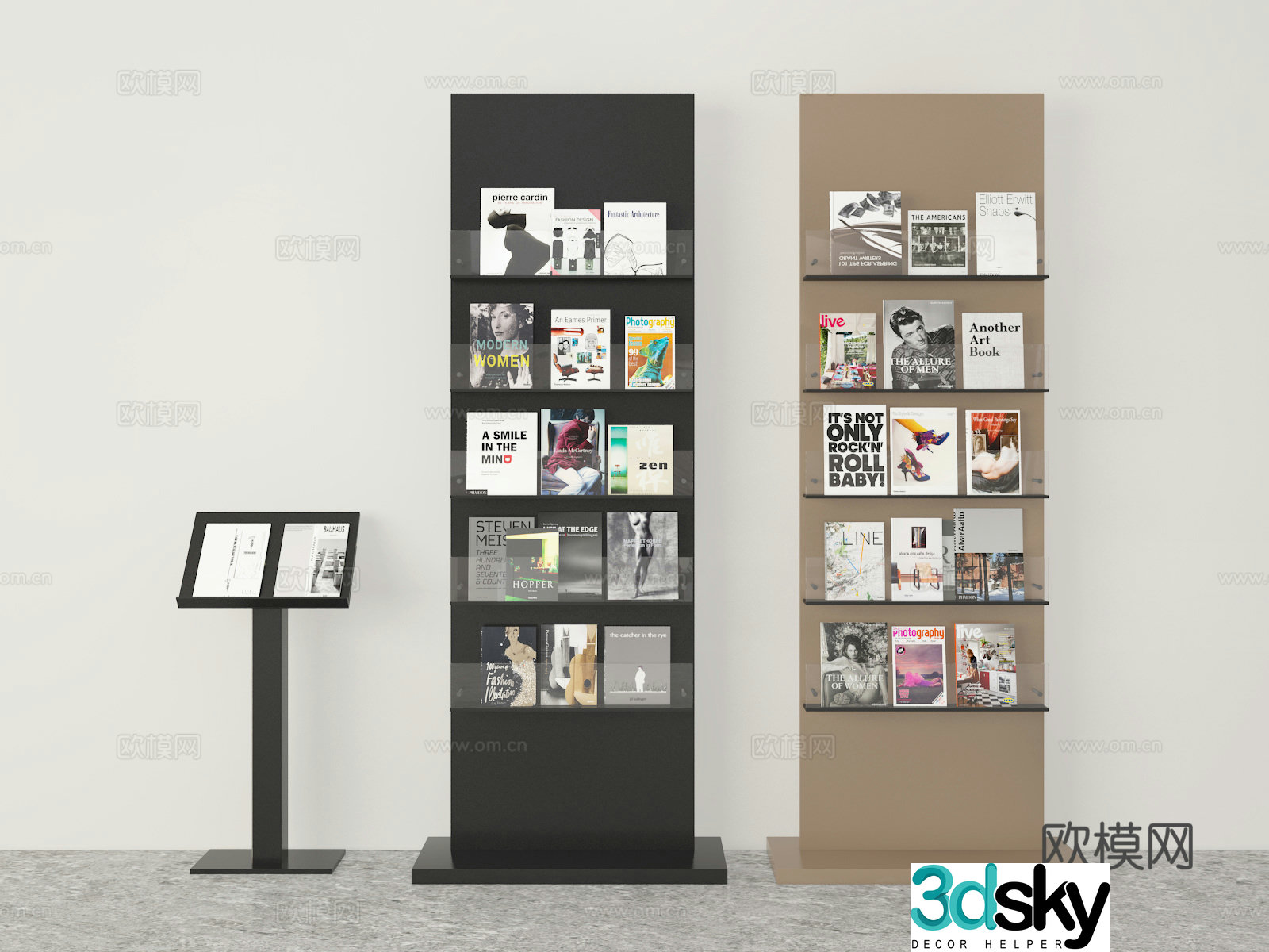 Magazine rack 3d model