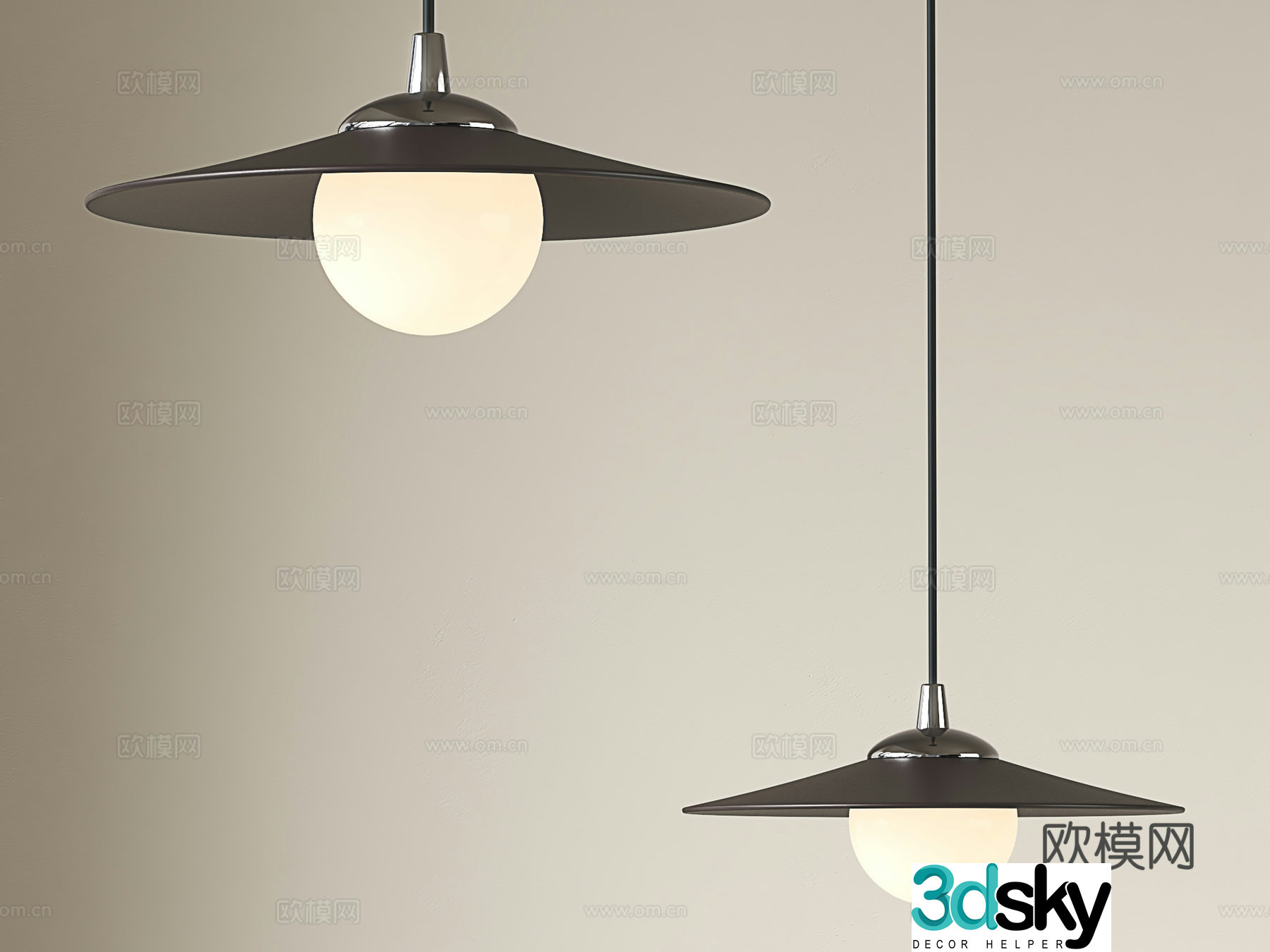 Modern Chandeliers Bauhaus Chandeliers Restaurant Bar Chandeliers Bedside Chandeliers 3D Model