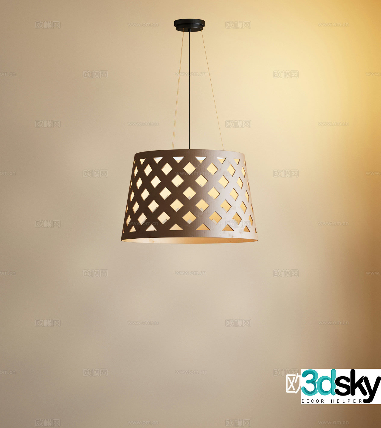 Modern chandelier 3d model