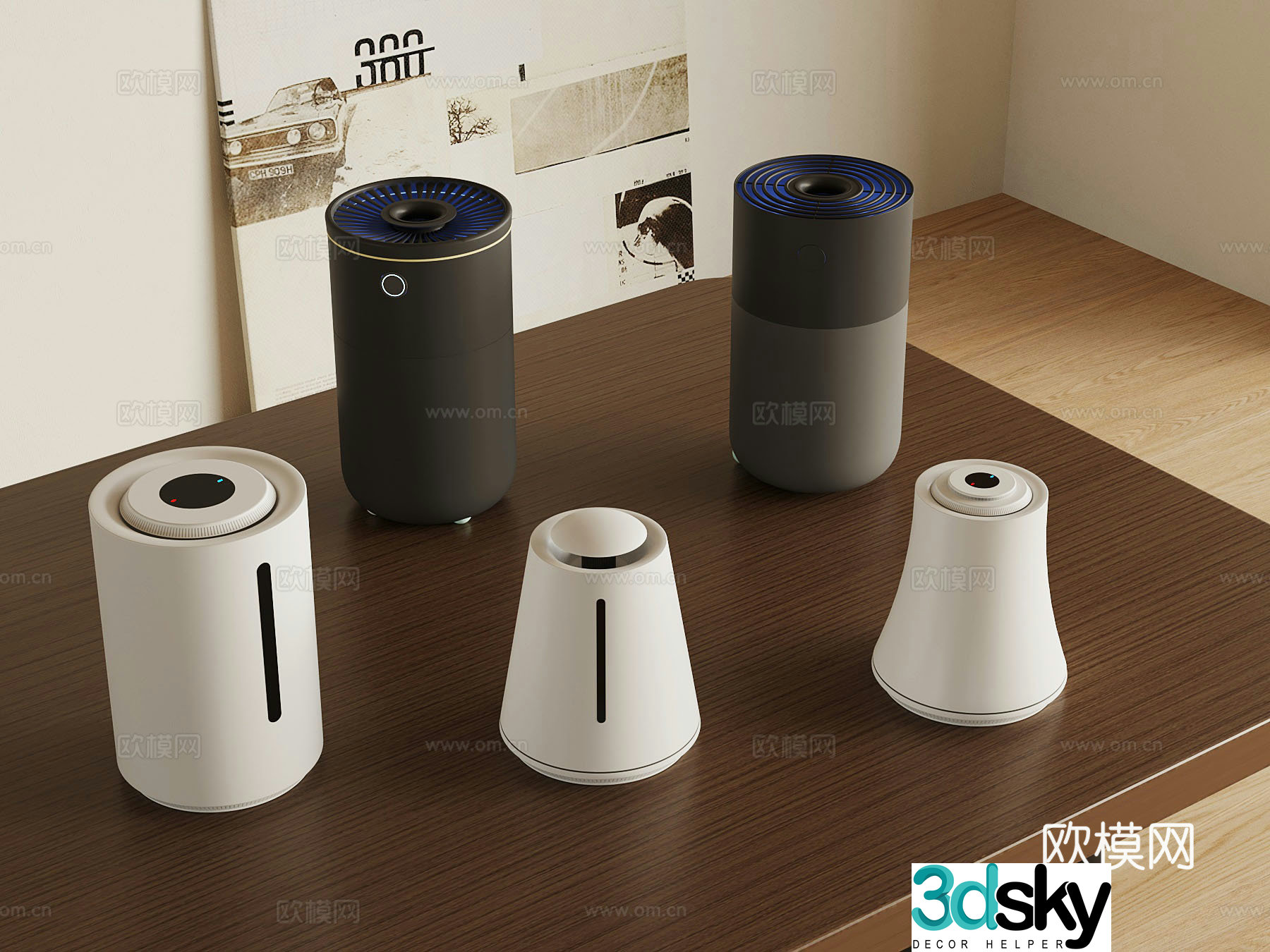 Modern humidifier Mini humidifier Atomizer 3d model