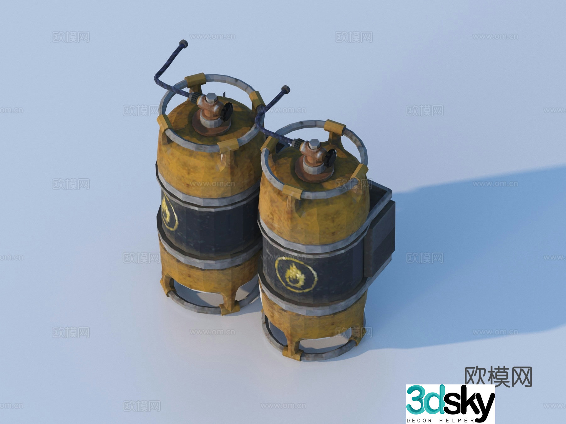Hardware mechanical parts cabin components 3D model