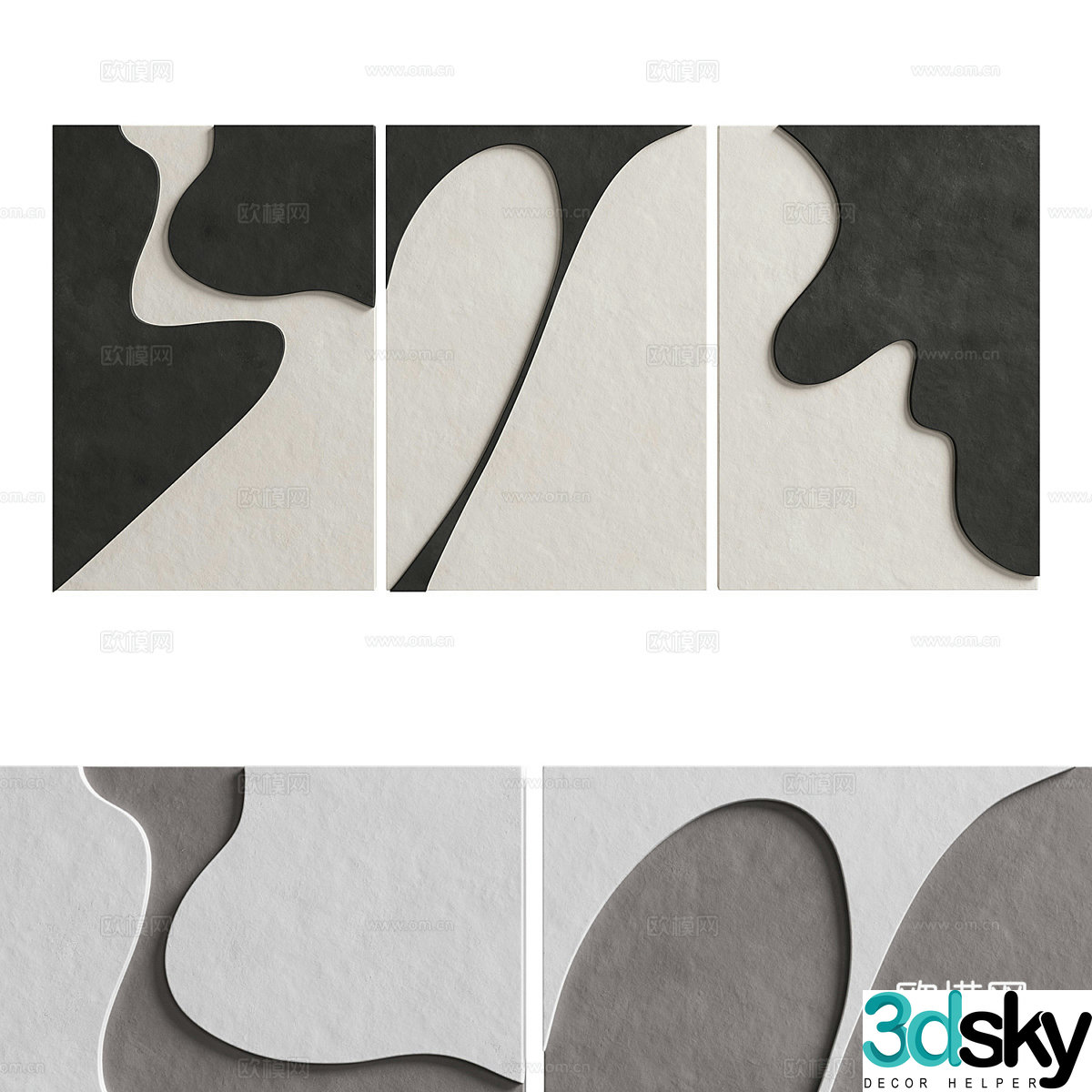 3d model of circular carpet