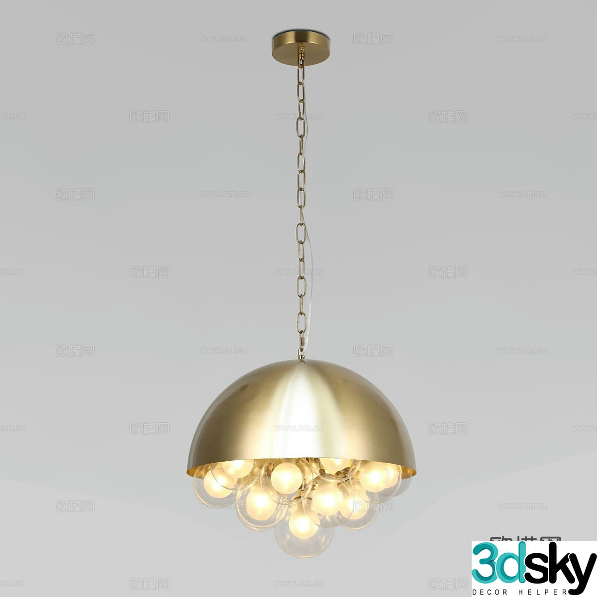 Modern simple light luxury chandeliers chandeliers Simple light luxury chandeliers Restaurant chandeliers Living room chandeliers 3D model