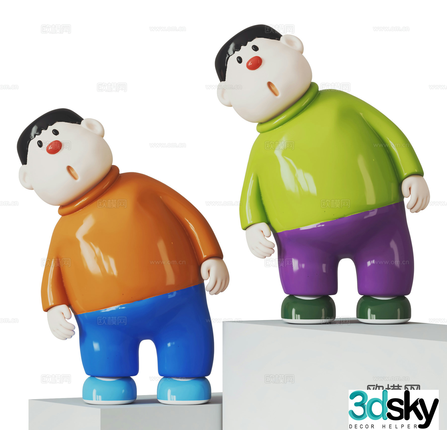Modern doll 3d model