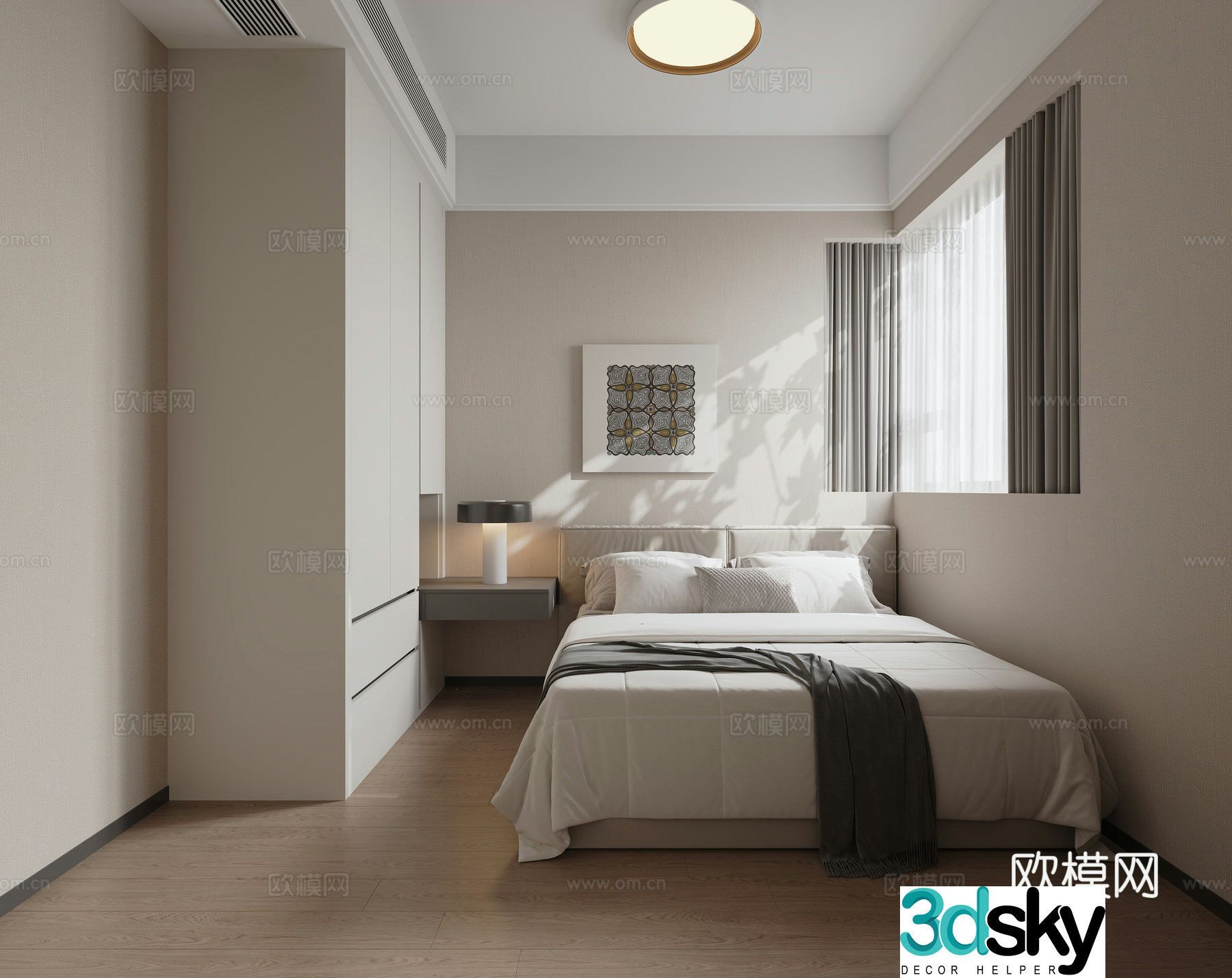 Modern bedroom 3d model