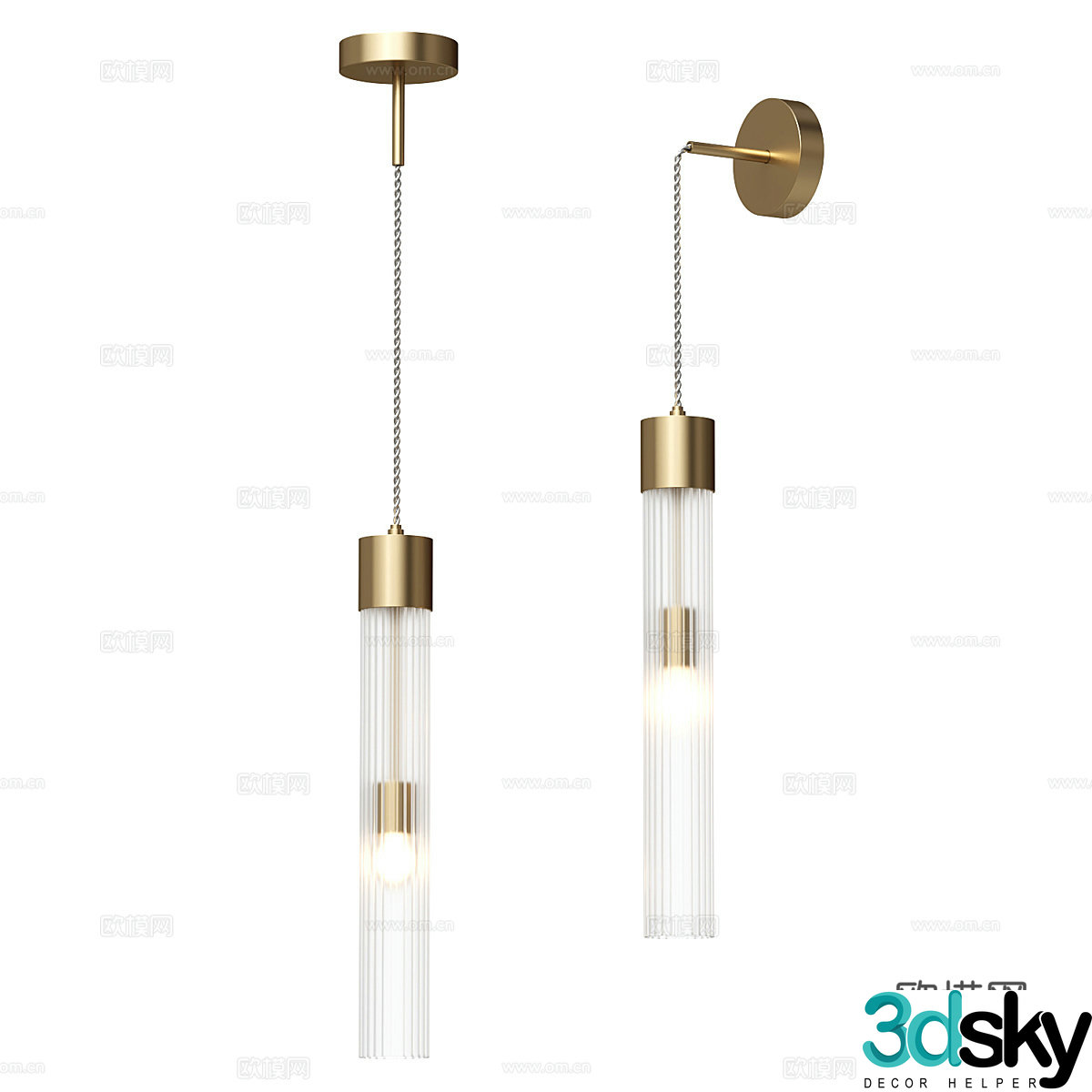 Modern simple and light luxury wall lamp Wall lamp Simple and light luxury wall lamp Restaurant wall lamp Decorative wall lamp 3D model