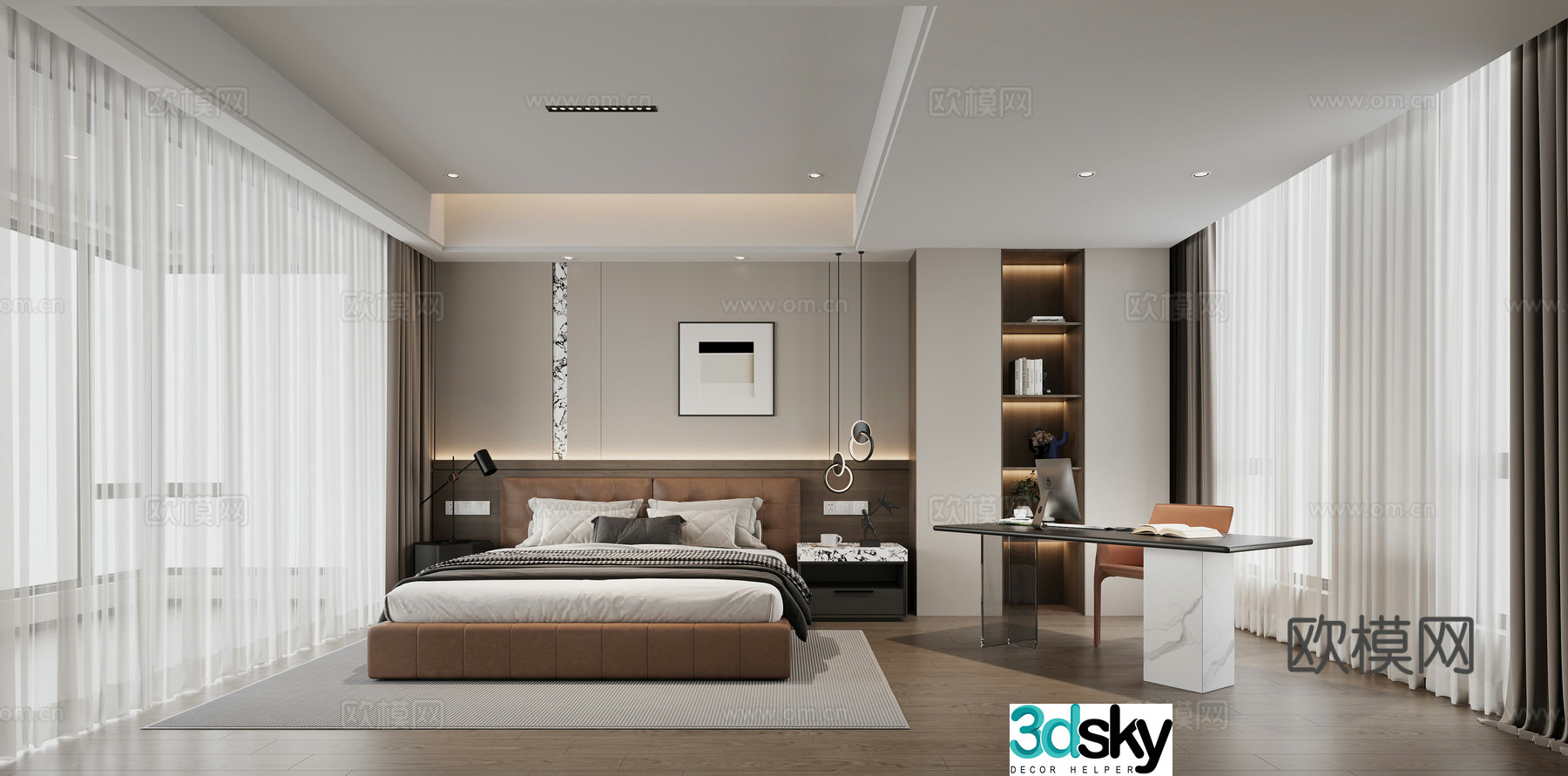 Modern bedroom 3d model