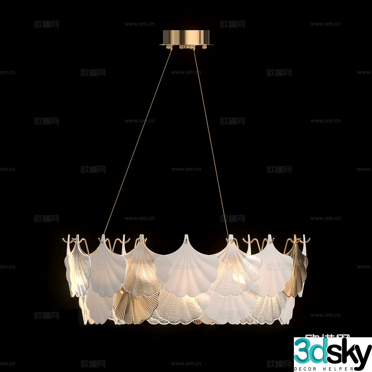 Modern simple chandeliers light luxury chandeliers dining chandeliers living room chandeliers lamps 3D model