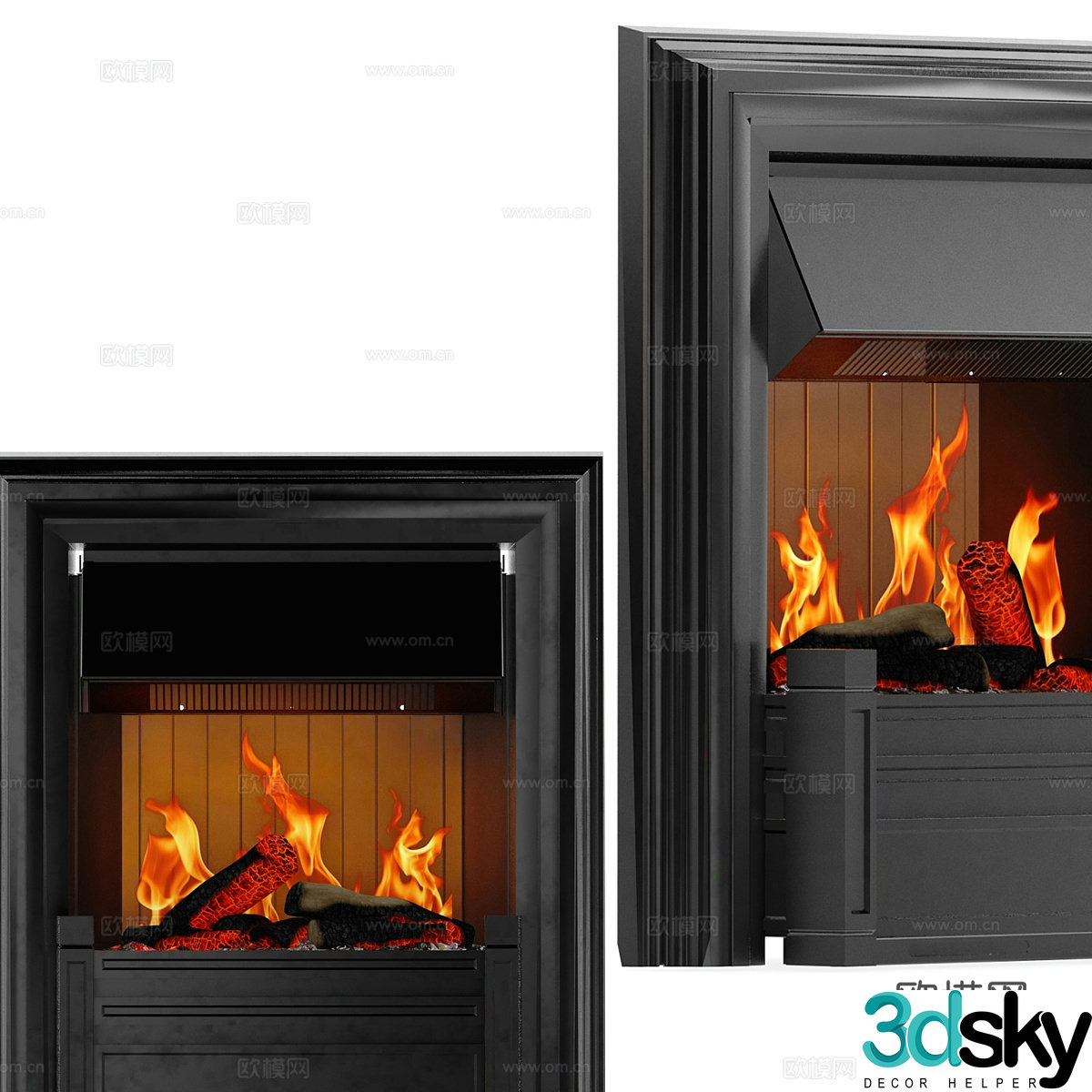 Modern minimalist fireplace Fireplace Simple fireplace Decorative fireplace Living room fireplace Dining room fireplace 3d model