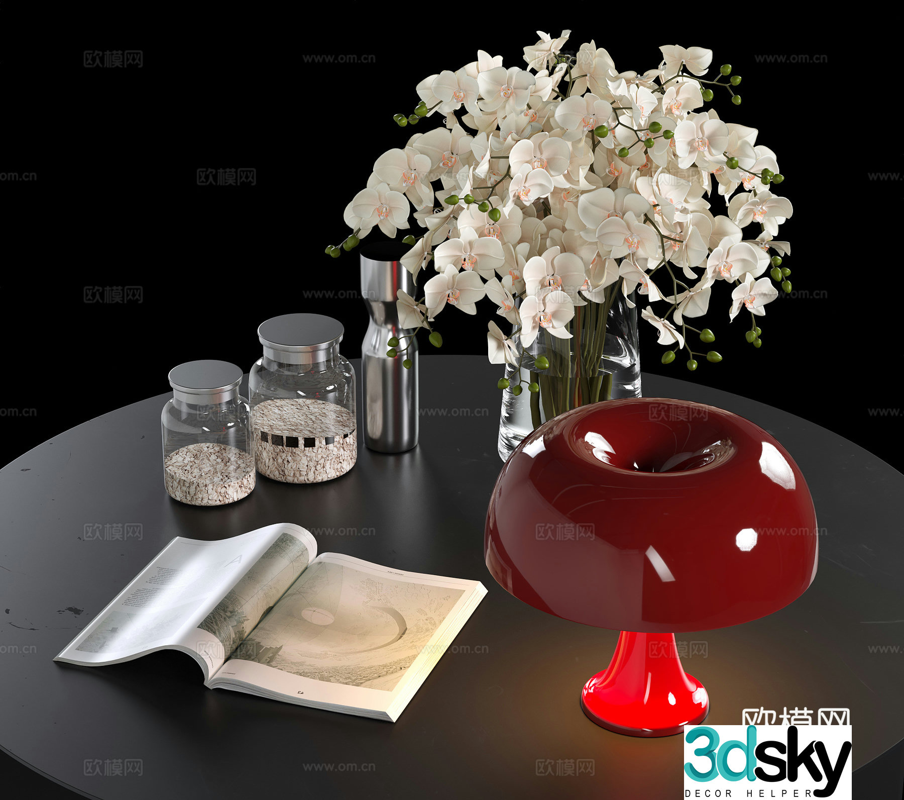 Modern jewelry ornaments 3d model
