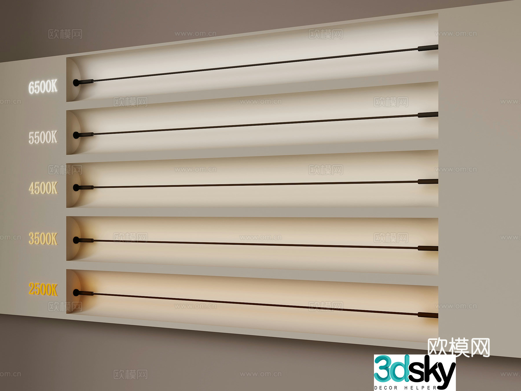 Skyline light 3d model