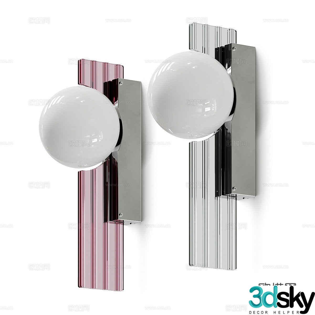 Modern light luxury Westwing Mills wall light 3d model