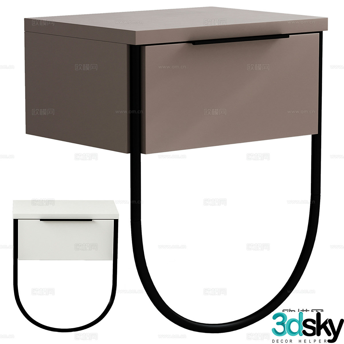 Tea table and chair 3d model